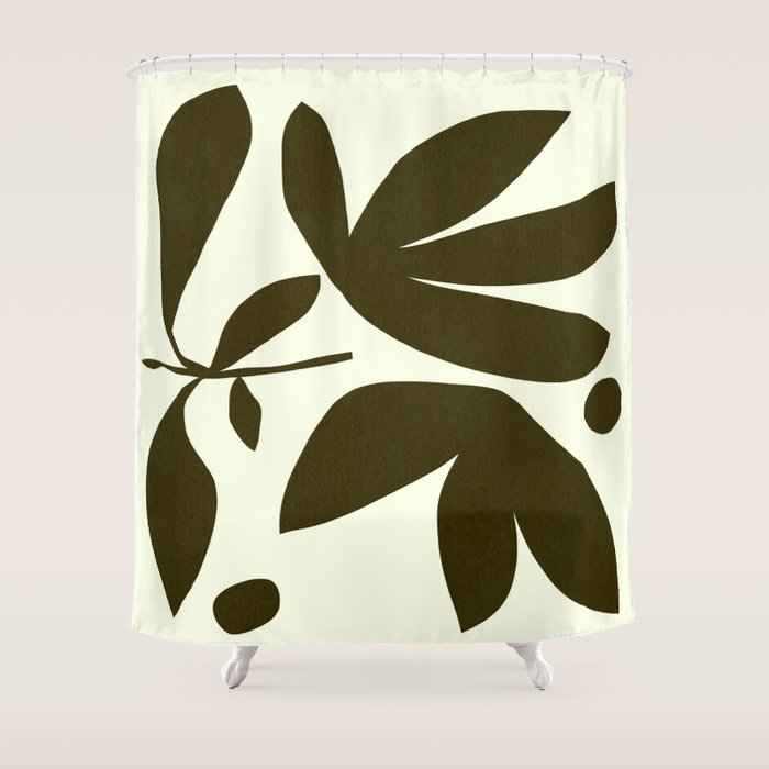 Abstract-botanical 25 Shower Curtain Gallery Image 1
