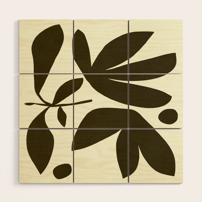 Abstract-botanical 25 Wood Wall Art Gallery Image 1