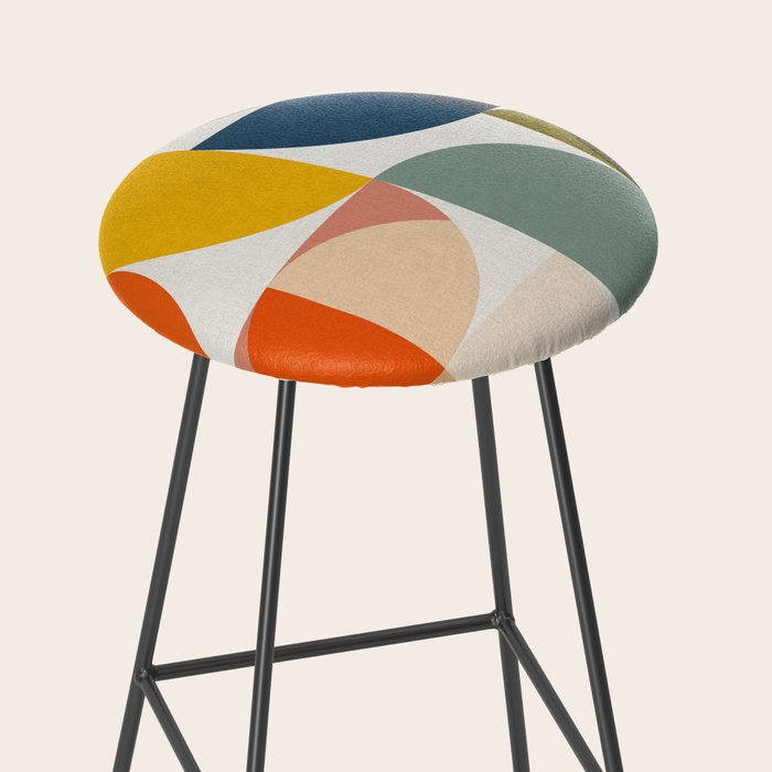 abstract geometry color 4 Stool Gallery Image 2