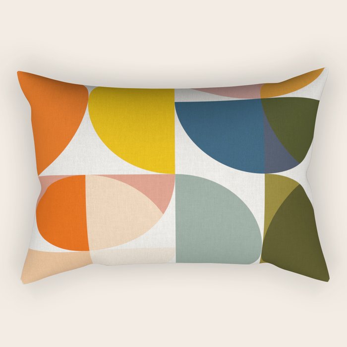 abstract geometry color 4 Rectangular Pillow Gallery Image 2