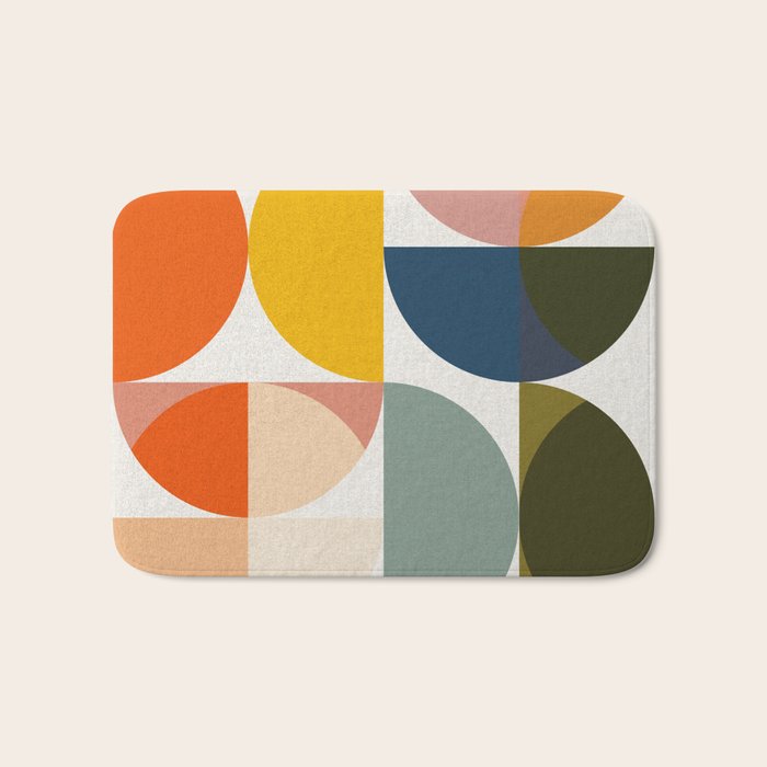 abstract geometry color 4 Bath Mat Gallery Image 1
