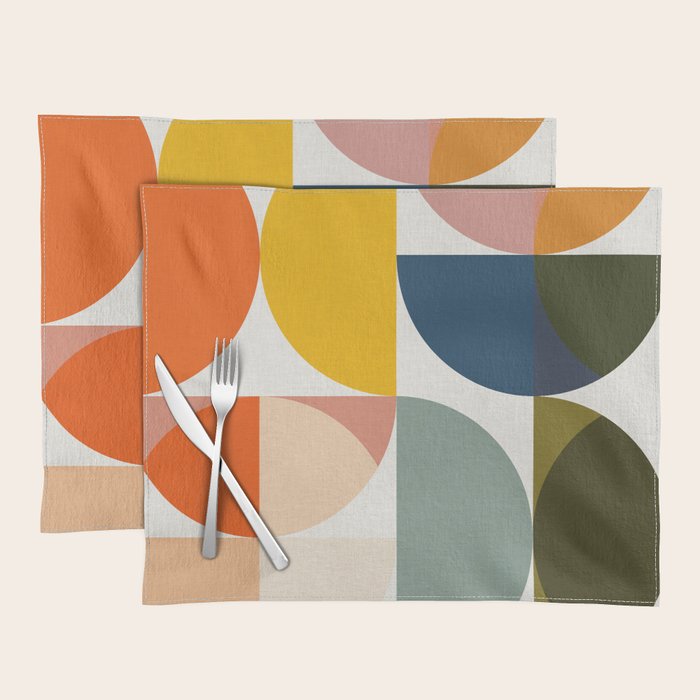 abstract geometry color 4 Placemat Gallery Image 1