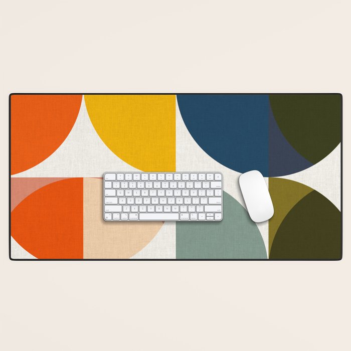 abstract geometry color 4 Desk Mat Gallery Image 1