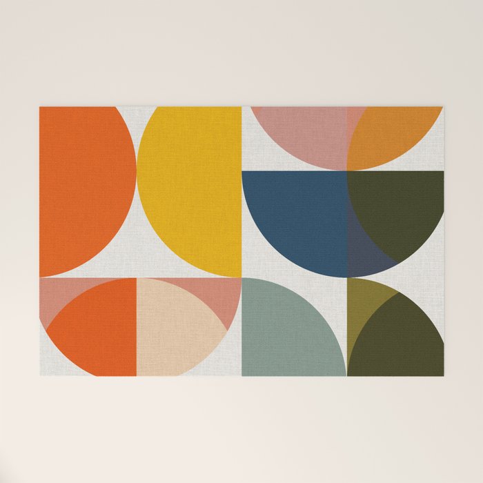 abstract geometry color 4 Welcome Mat Gallery Image 1