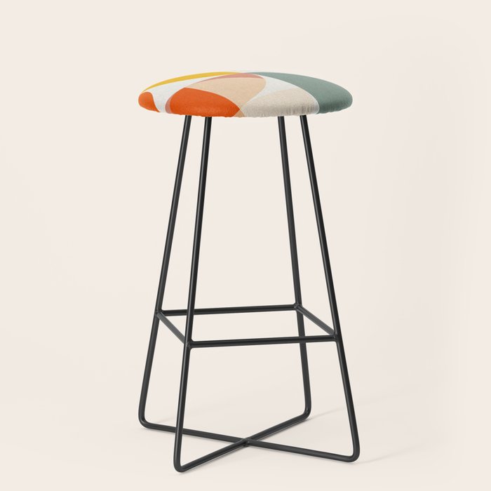 abstract geometry color 4 Stool Gallery Image 1