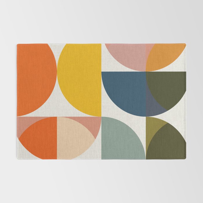 abstract geometry color 4 Rug Gallery Image 2