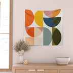 abstract geometry color 4 Wall Tapestry Gallery Image 2