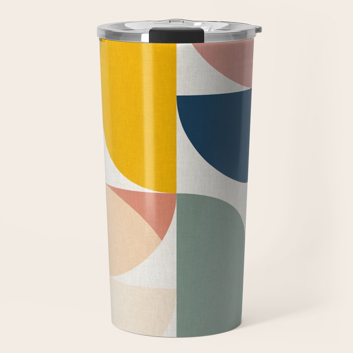 abstract geometry color 4 Travel Mug Gallery Image 1