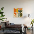 abstract geometry color 4 Wood Wall Art Gallery Image 2