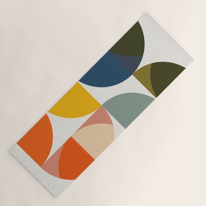 abstract geometry color 4 Yoga Mat Gallery Image 1