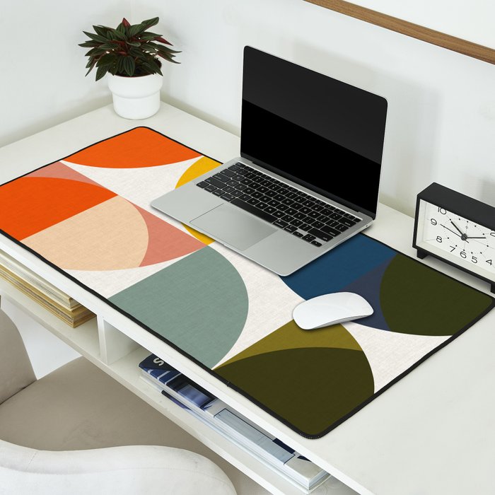 abstract geometry color 4 Desk Mat Gallery Image 2