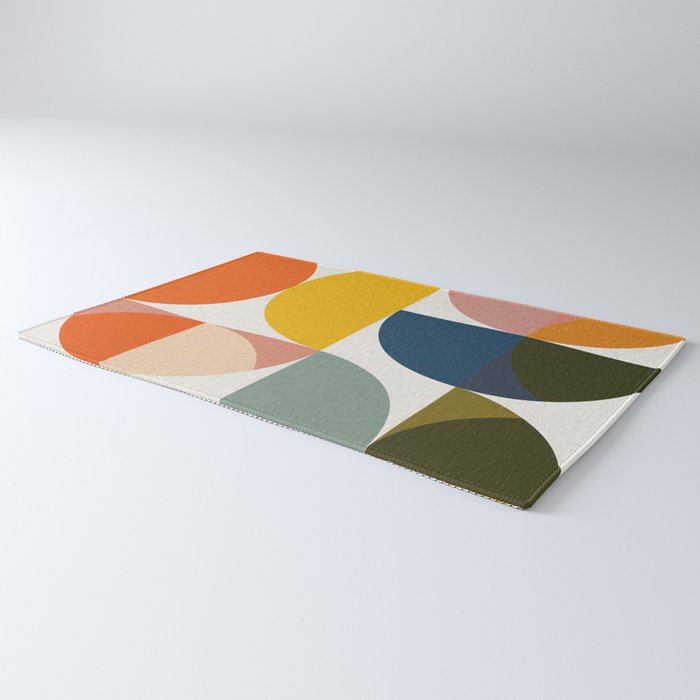 abstract geometry color 4 Rug Gallery Image 3