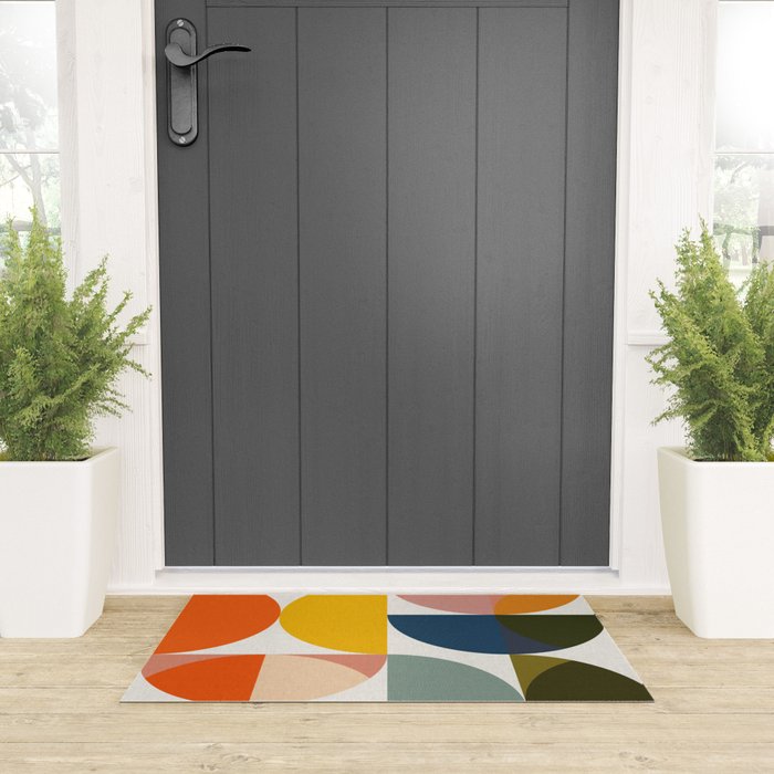 abstract geometry color 4 Welcome Mat Gallery Image 3