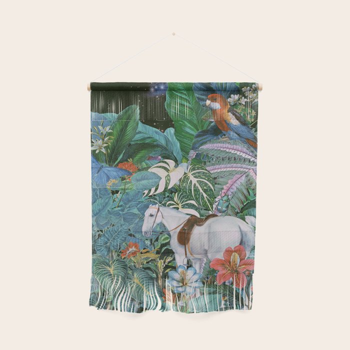 Botania I - Tropical Vintage Style Botanical Collage Wall Hanging Gallery Image 1