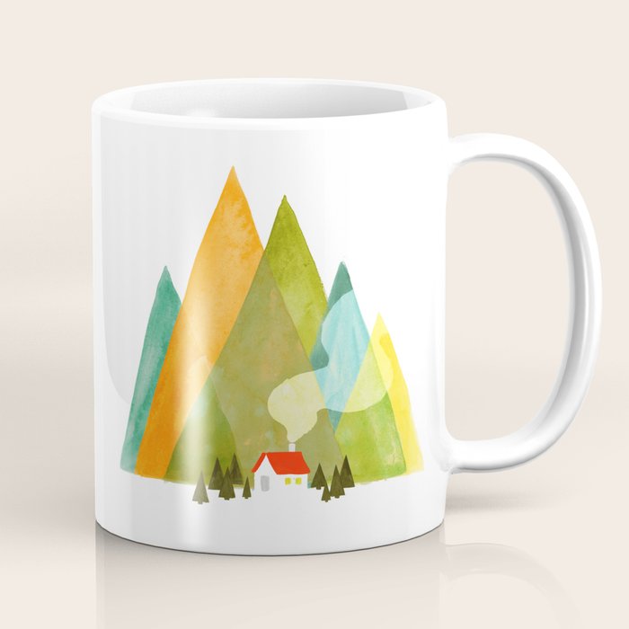 House at the foot of the mountains Coffee Mug Gallery Image 1