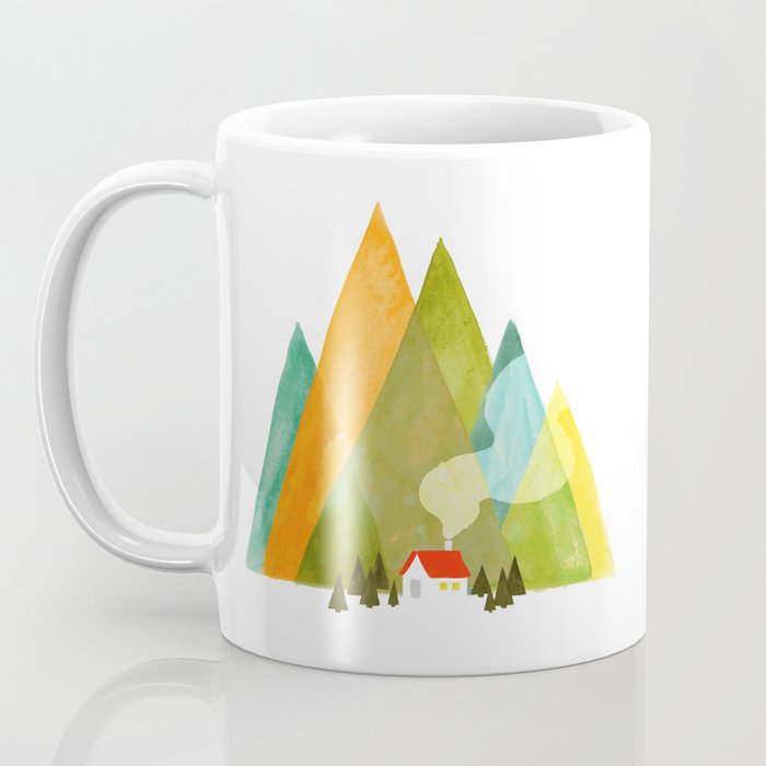 House at the foot of the mountains Coffee Mug Gallery Image 3