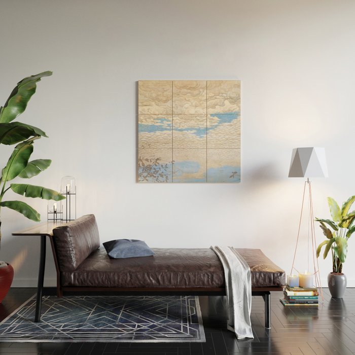 Bror Lindh Swedish Winter Sky Wood Wall Art Gallery Image 2