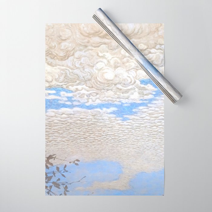 Bror Lindh Swedish Winter Sky Wrapping Paper Gallery Image 1
