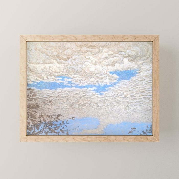Bror Lindh Swedish Winter Sky Mini Art Print Gallery Image 1