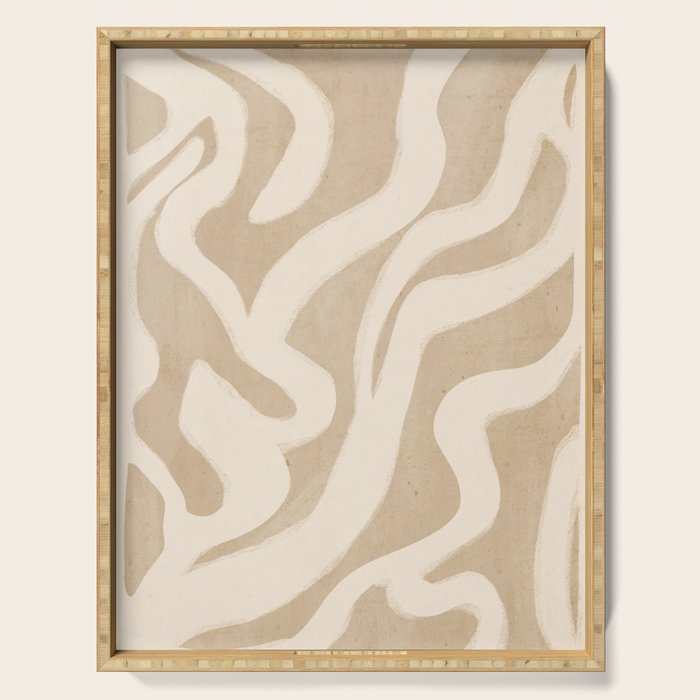 Modern Abstract Minimal Art 17 Serving Tray Gallery Image 1