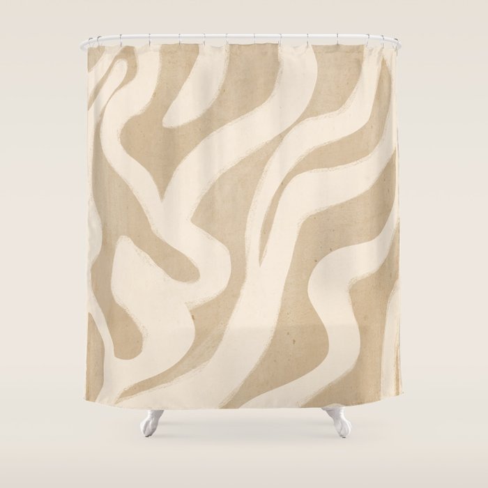 Modern Abstract Minimal Art 17 Shower Curtain Gallery Image 1