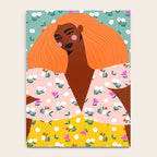 Dainty Floral Beauty - Orange Hair Notebook Gallery Image 4