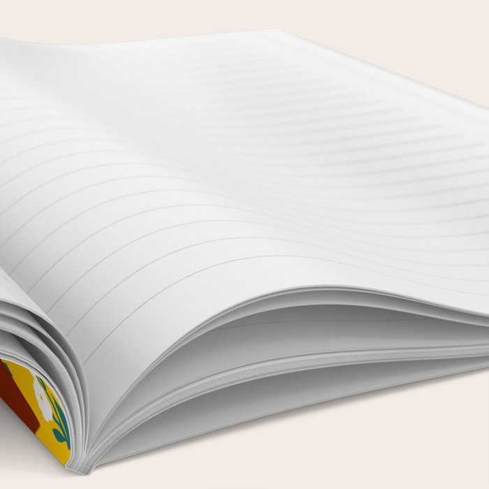 Dainty Floral Beauty - Orange Hair Notebook Gallery Image 2