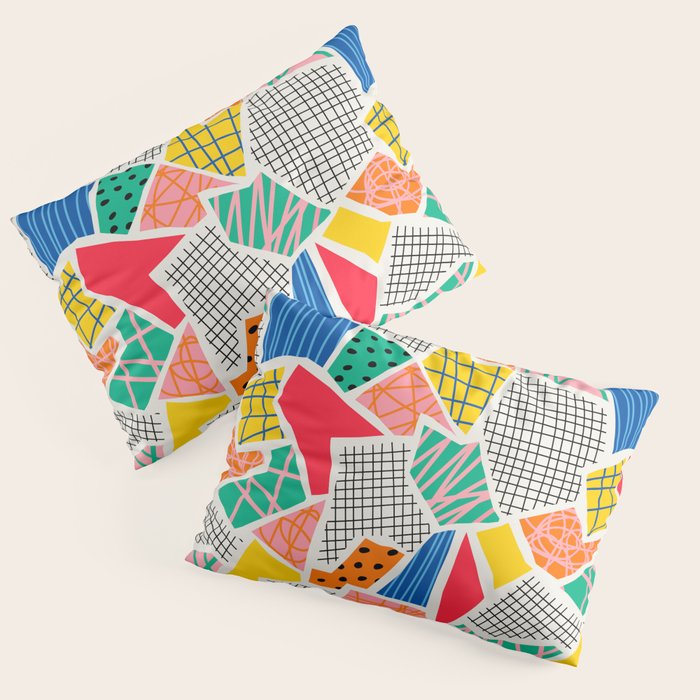 Color Patchwork: Bauhaus Edition Pillow Sham Gallery Image 3