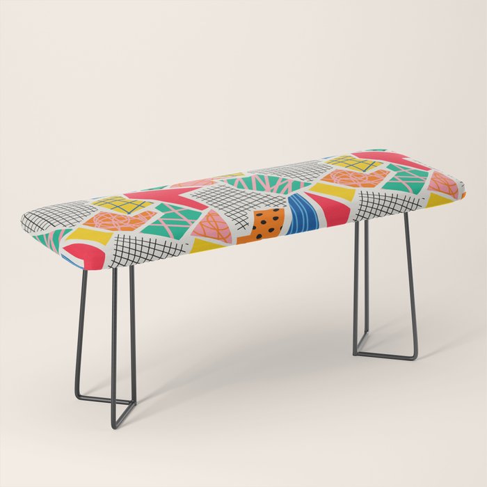Color Patchwork: Bauhaus Edition Bench Gallery Image 1