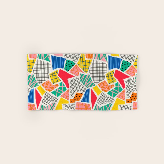 Color Patchwork: Bauhaus Edition Bath Towel Gallery Image 1