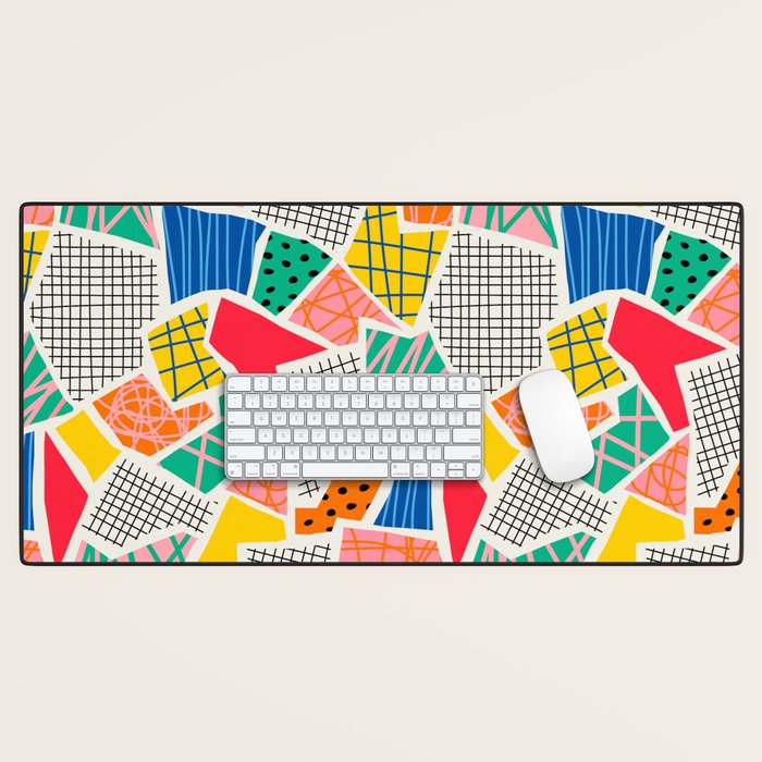 Color Patchwork: Bauhaus Edition Desk Mat Gallery Image 1