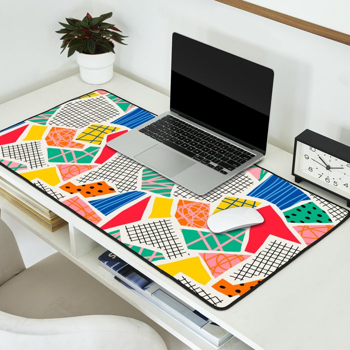 Color Patchwork: Bauhaus Edition Desk Mat Gallery Image 2