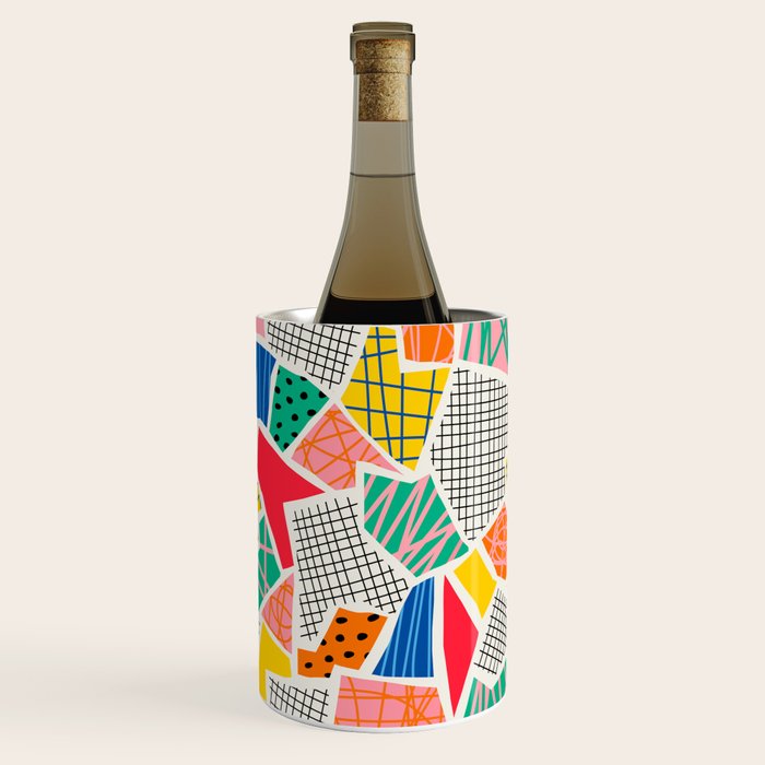 Color Patchwork: Bauhaus Edition Wine Chiller Gallery Image 1