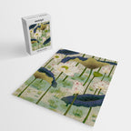 Lotus flowers B - Minhwa-Korean traditional/folk art Jigsaw Puzzle Gallery Image 2