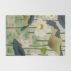 Lotus flowers B - Minhwa-Korean traditional/folk art Rug Gallery Image 2