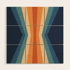 70's Retro Reflection Wood Wall Art Gallery Image 1