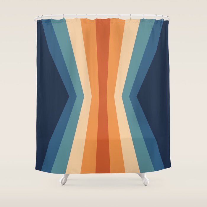 70's Retro Reflection Shower Curtain Gallery Image 1