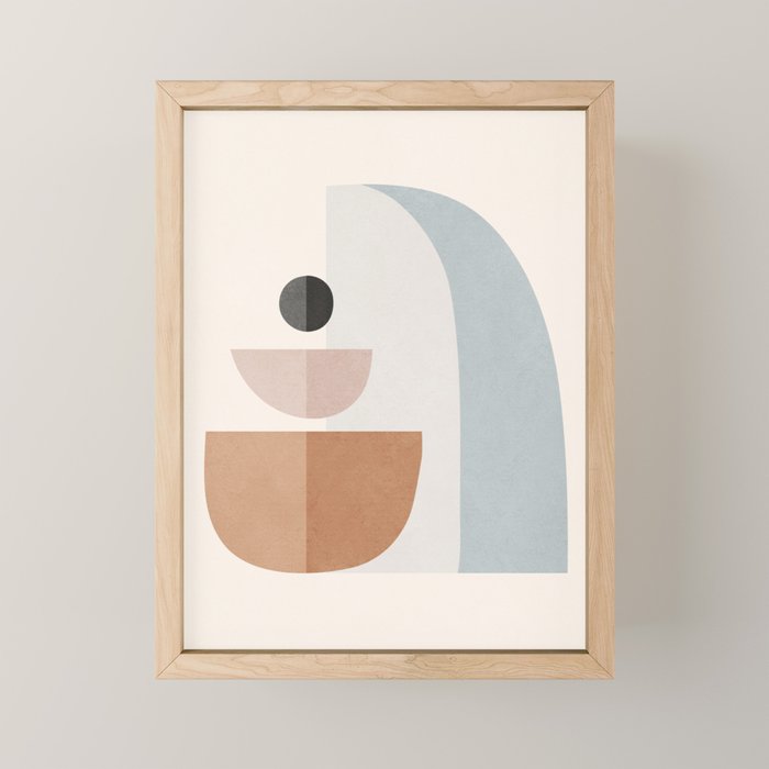 Abstract Minimal Shapes 14 Mini Art Print Gallery Image 1