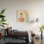 Abstract Minimal Shapes 14 Wood Wall Art Gallery Image 2