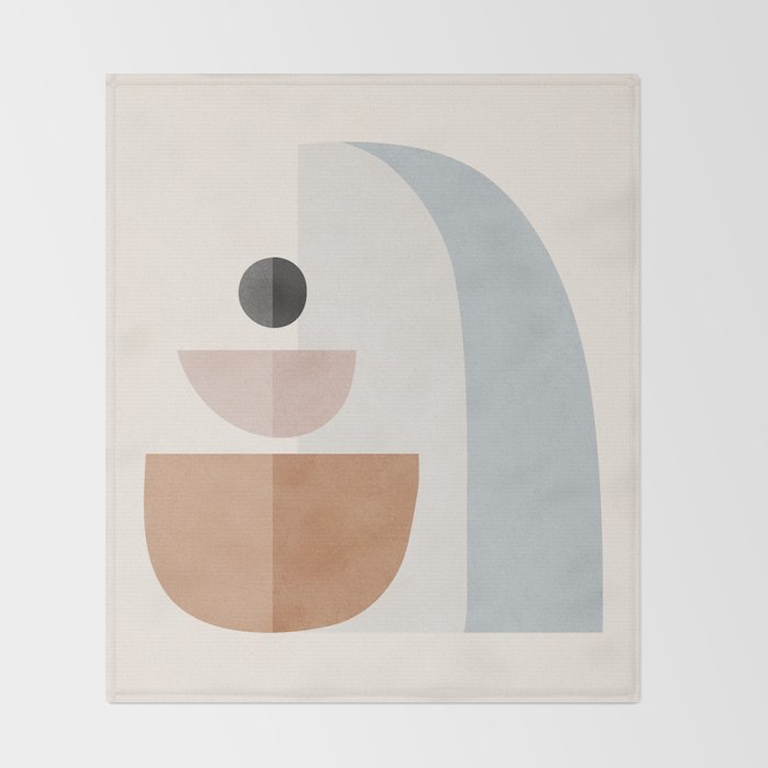 Abstract Minimal Shapes 14 Throw Blanket Gallery Image 2