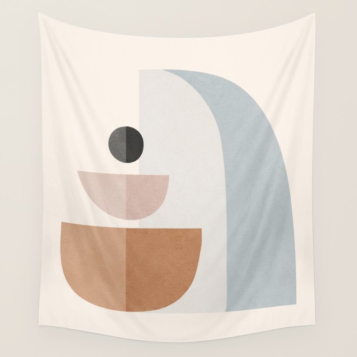 Abstract Minimal Shapes 14 Wall Tapestry Gallery Image 1