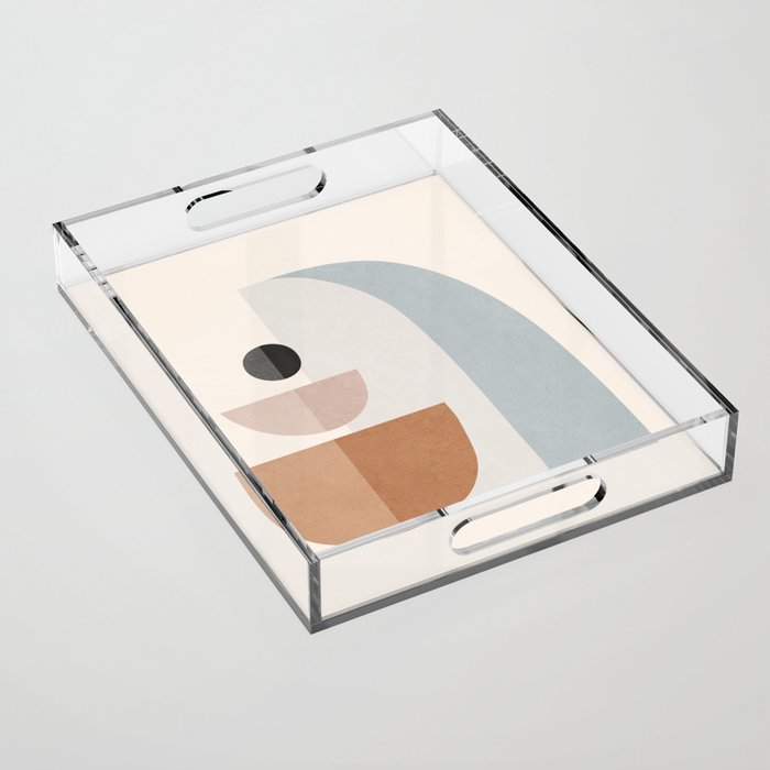 Abstract Minimal Shapes 14 Acrylic Tray Gallery Image 1