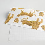 Tiger Lion Cheetah pattern  Wrapping Paper Gallery Image 2
