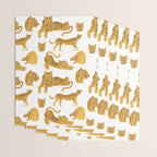 Tiger Lion Cheetah pattern  Wrapping Paper Gallery Image 3