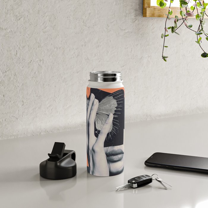 collage art / butterfly Water Bottle Gallery Image 5