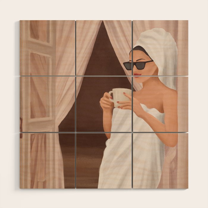 Morning Coffee III Wood Wall Art Gallery Image 1