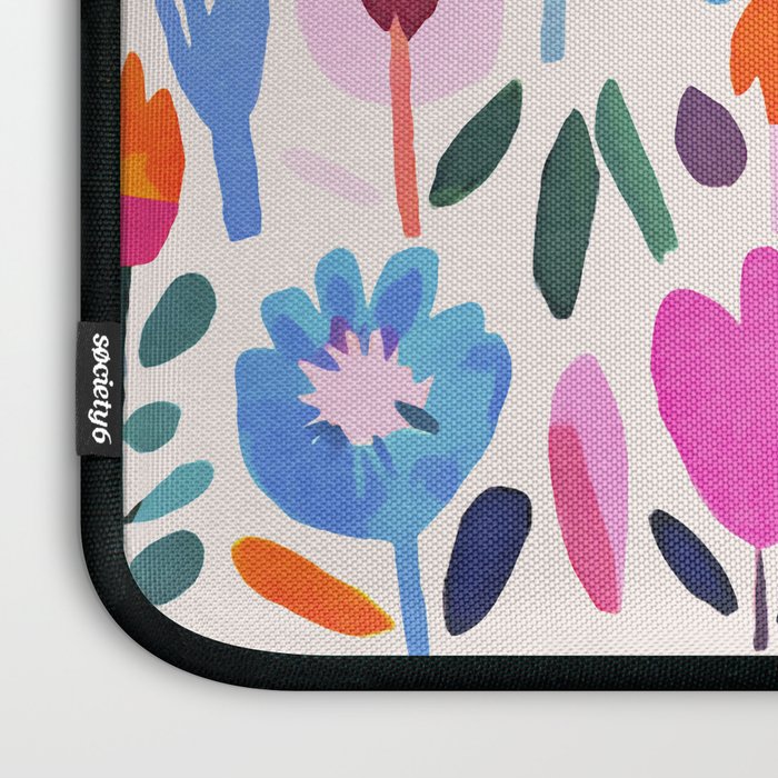 Multicolor Groovy Matisse Summer Flower Garden Laptop Sleeve Gallery Image 3