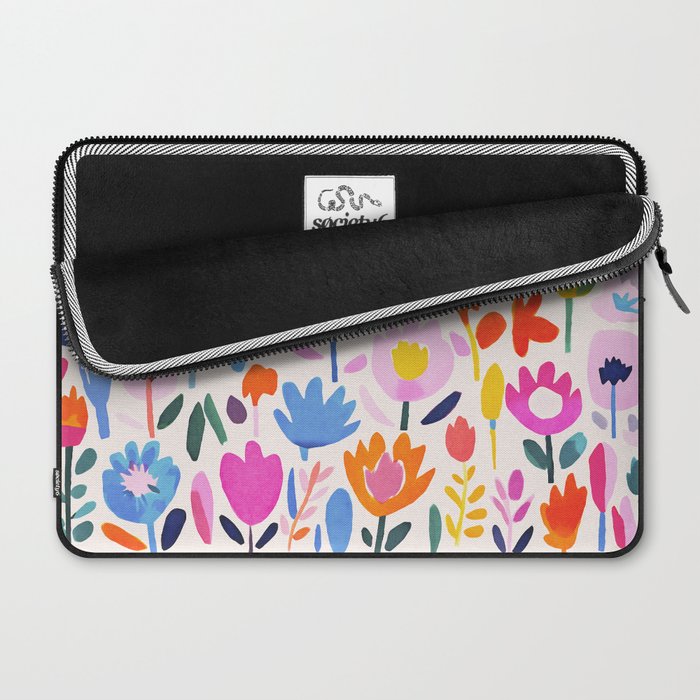Multicolor Groovy Matisse Summer Flower Garden Laptop Sleeve Gallery Image 2