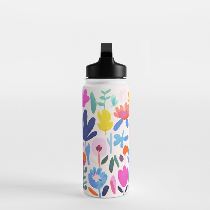 Multicolor Groovy Matisse Summer Flower Garden Water Bottle Gallery Image 3