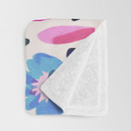 Multicolor Groovy Matisse Summer Flower Garden Throw Blanket Gallery Image 3